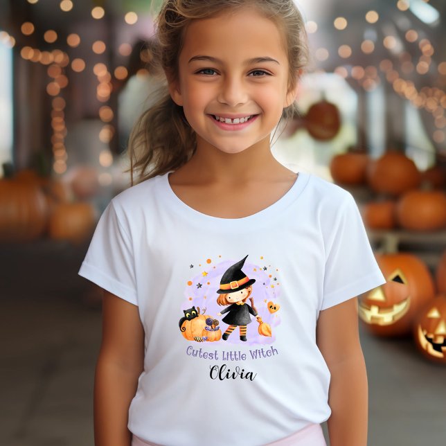 The Cutest Little Witch Name Halloween T-Shirt (The Cutest Little Witch Name Halloween T-Shirt)