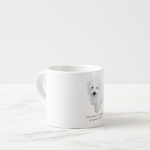 The Cutest Maltese Puppy Dog Espresso Cup