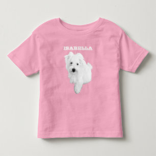 The Cutest Maltese Puppy Dog Toddler T-Shirt