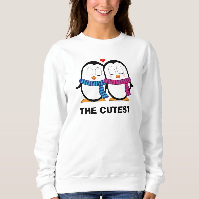 The Cutest penguin Couple Sweatshirt (Front)