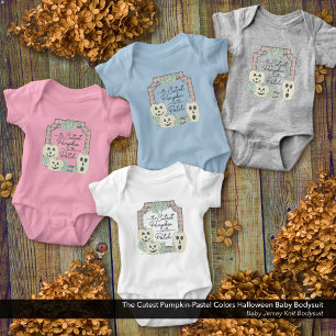 The Cutest Pumpkin-Pastel Colours Halloween Baby Bodysuit