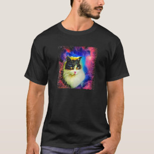 The Cutest White Cat In The Universe Nebula Cat T-Shirt