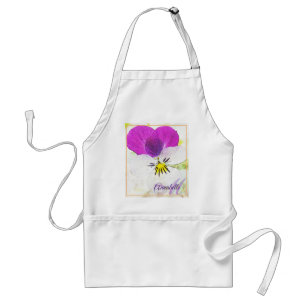 The Cutiest Flower - Viola Monogram Standard Apron
