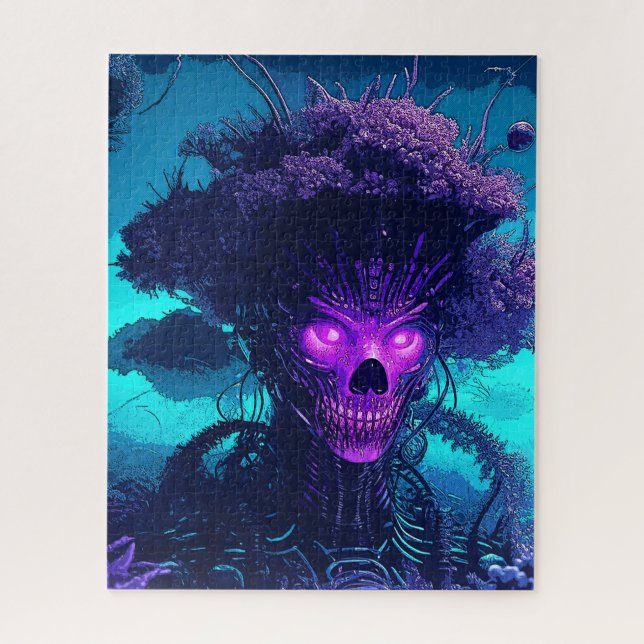 The Cyber-Tree Monster In The Dark Jigsaw Puzzle (Vertical)