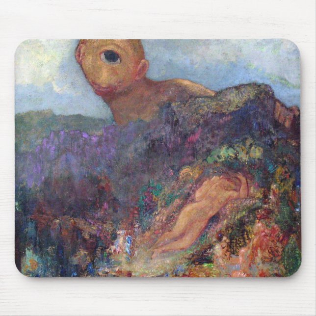 The Cyclops, Redon, 1898-1900 Mouse Mat (Front)