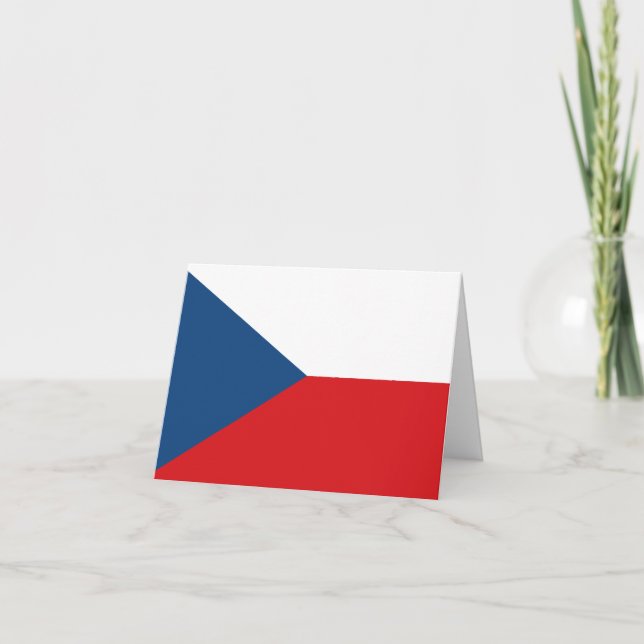 The Czech Republic Flag Card (Front)