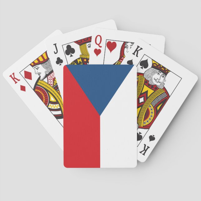 The Czech Republic Flag Playing Cards (Back)