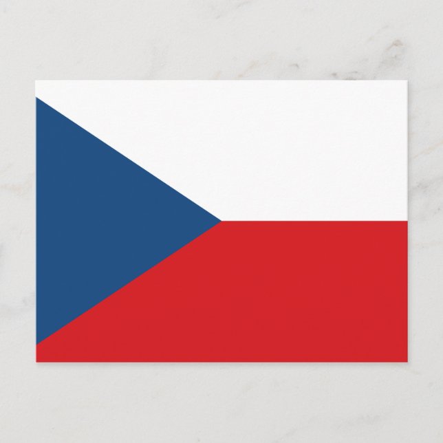 The Czech Republic Flag Postcard (Front)