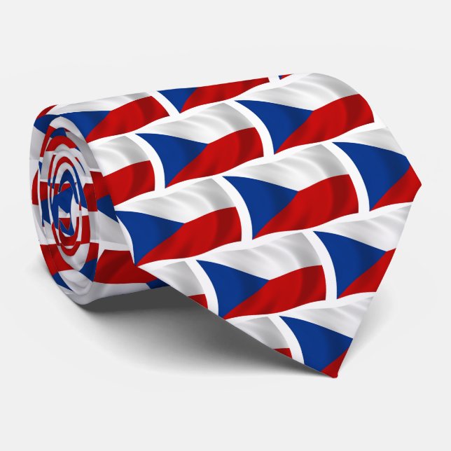 The Czech Republic Flag Tie (Rolled)
