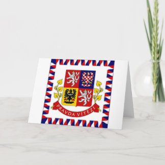 The Czech Republic President Flag Card