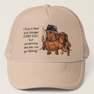 The Dachshund Fisherman Trucker Hat