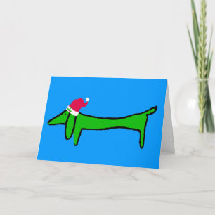 The Dachshund for Christmas Holiday Card