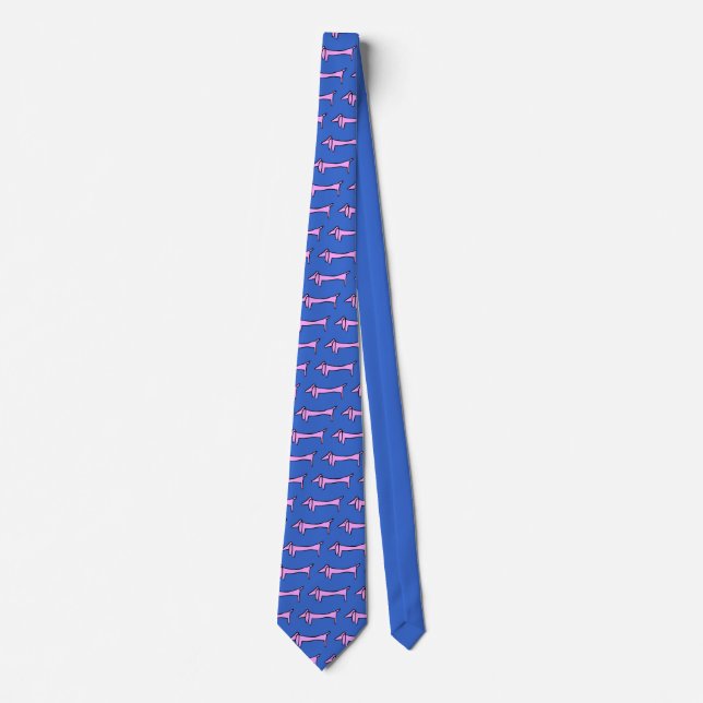 The Dachshund Pink Tie (Front)