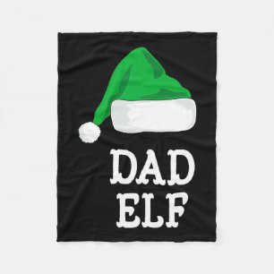 The Dad Elf Christmas Family Matching Pj Pajama Xm Fleece Blanket