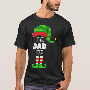 The DAD ELF Group Matching Family Christmas PJS T-Shirt