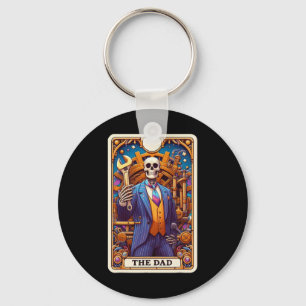 The Dad Tarot Card Skeleton Fathers Day Daddy Byby Key Ring
