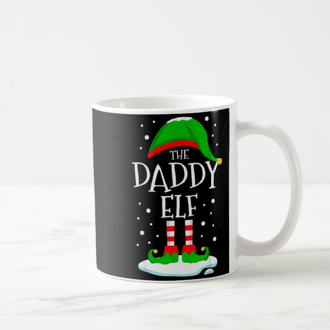 The Daddy Elf Christmas Family Matching Xmas Dad G Coffee Mug (Right)