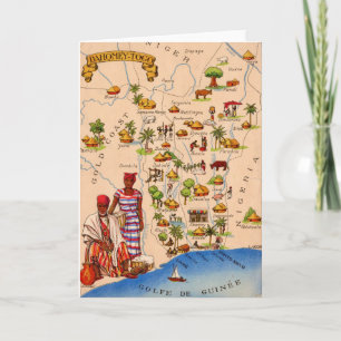 The Dahomey Kingdom of Africa Card