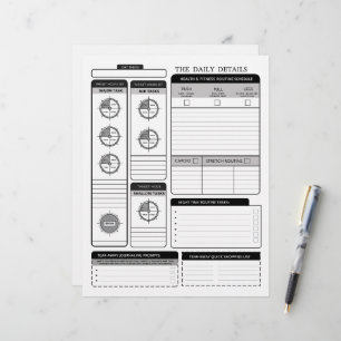 The Daily Details  Suppleimental Page Day Planning Custom Letterhead