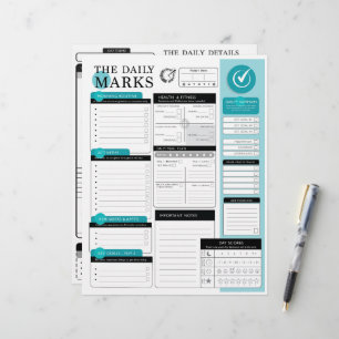 The Daily Marks - Detailed Daily Planning +Details Custom Letterhead