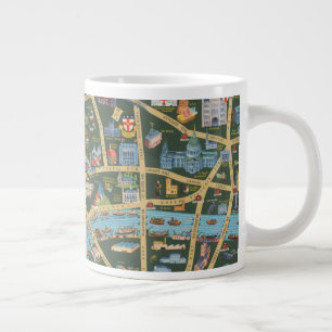 The Daily Telegraph Picture Map of London Large Coffee Mug