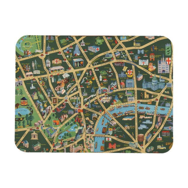 The Daily Telegraph Picture Map of London Magnet (Horizontal)