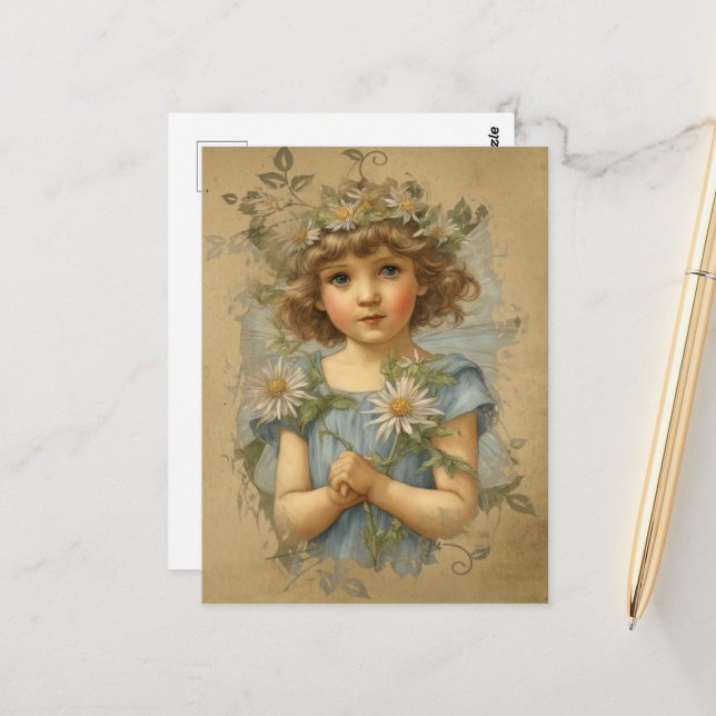 The Daisy Fairy Postcard (Front/Back In Situ)
