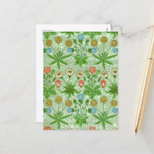 The Daisy Pattern by After William Morris Holiday Postcard