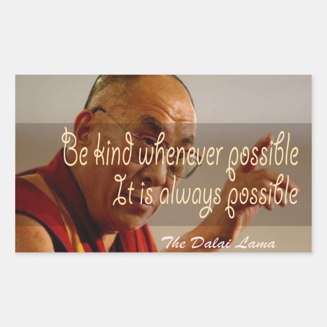 The Dalai Lama Sticker (Front)