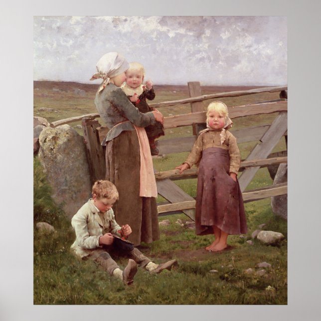 The Dalby Gate, Skane, 1884 Poster (Front)