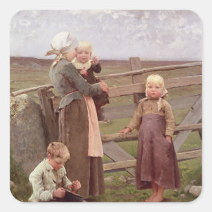 The Dalby Gate, Skane, 1884 Square Sticker