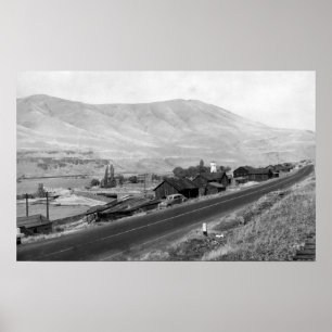 The Dalles, Oregon Indian Village View Photograp Poster