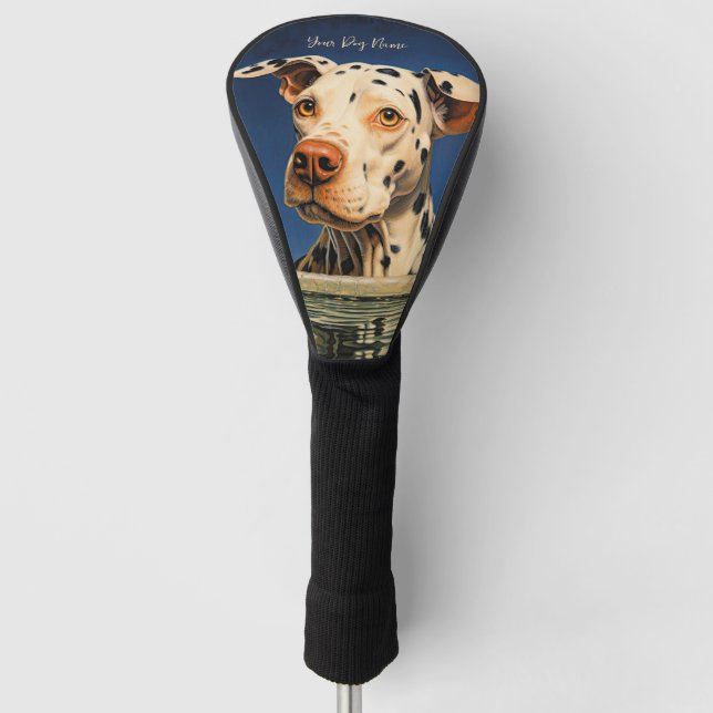 The Dalmatian Dog 001 - Odessa Leyendecker Golf Head Cover (Front)