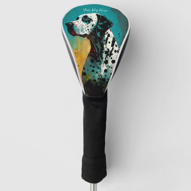 The Dalmatian Dog - Composition 006 Golf Head Cover (Front)
