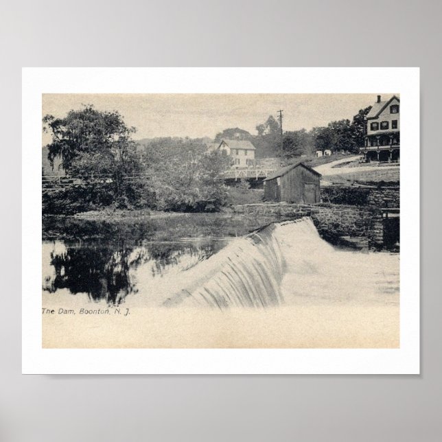 The Dam, Boonton, New Jersey NJ Poster (Front)