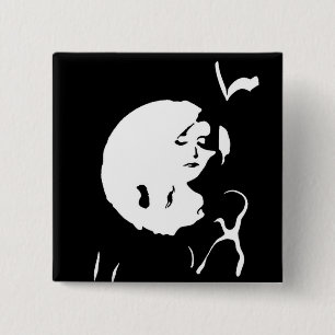 The Dame 15 Cm Square Badge