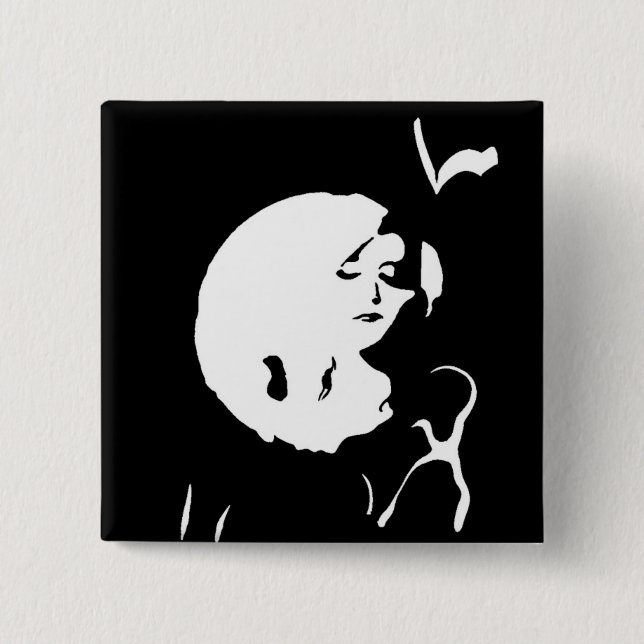 The Dame 15 Cm Square Badge (Front)