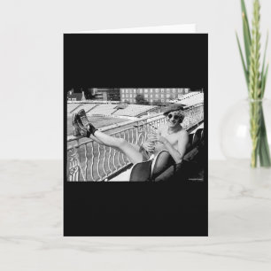 The Damned Captain Sensible At Cricket By Virgina Card