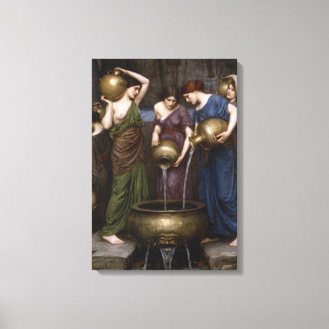 The Danaides by John William Waterhouse Canvas Print (Front)
