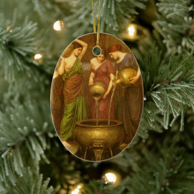The Danaides by John William Waterhouse Ceramic Tree Decoration (Tree)