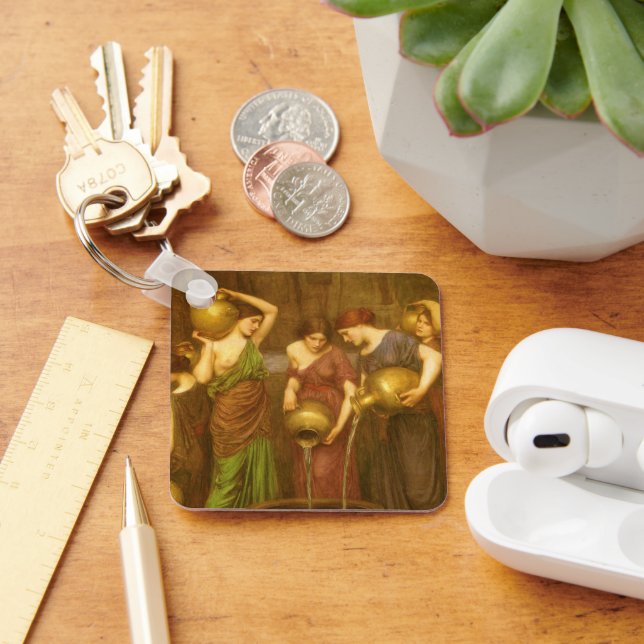 The Danaides by John William Waterhouse Key Ring (Desk)