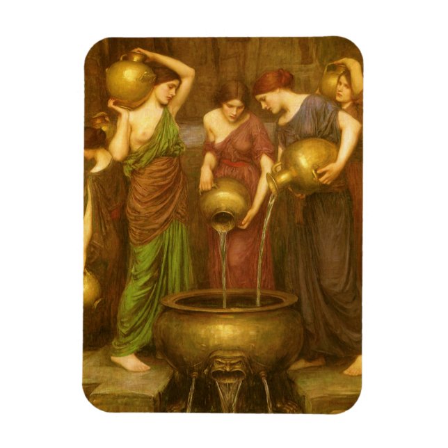 The Danaides by John William Waterhouse Magnet (Vertical)