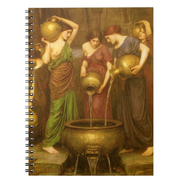 The Danaides by John William Waterhouse Notebook (Front)