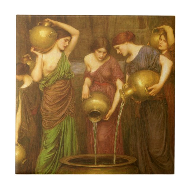The Danaides by John William Waterhouse Tile (Front)