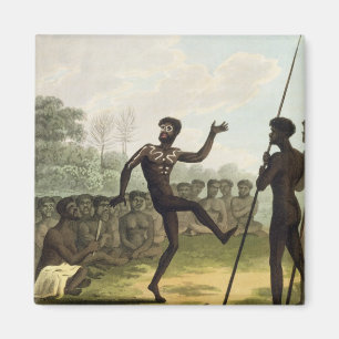The Dance, aborigines from New South Wales engrave Magnet