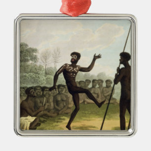 The Dance, aborigines from New South Wales engrave Metal Tree Decoration