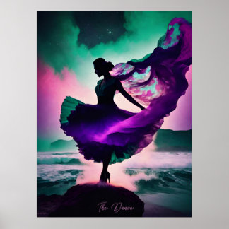 The Dance AI Fantasy Digital Art Print Cosmic