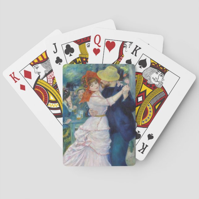 The dance at Bougival by Pierre-Auguste Renoir Playing Cards (Back)