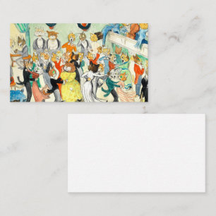 The Dance by Louis Wain Business Card