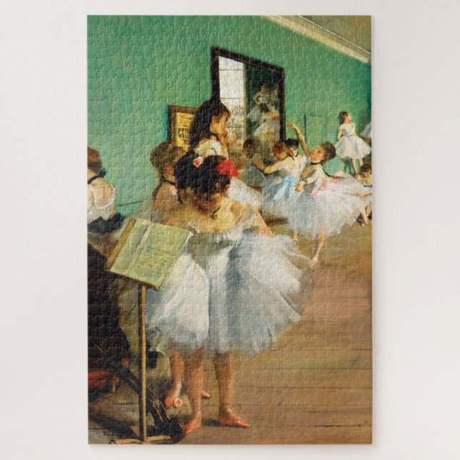 The Dance Class (1874) by Edgar Degas Jigsaw Puzzle (Vertical)